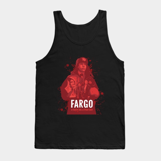 Fargo alternative movie poster Tank Top by chrisayerscreative